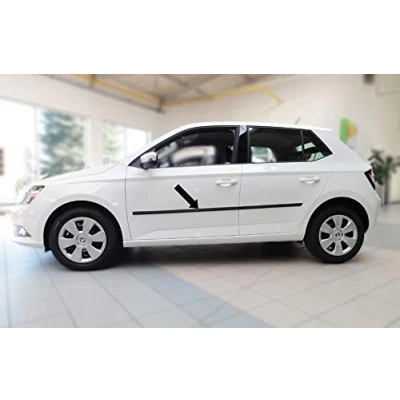 Abbildung von Spangenberg Seitenschutzleisten schwarz passend für Skoda Fabia III Kombi &amp; Schrägheck ab Baujahr 09.2014 F35 (3700035)