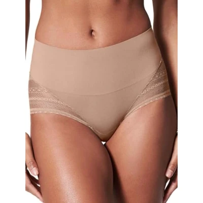 Abbildung von Spanx Undietectable Illusion LACE Hihipster Shapewear, Damen, Größe: XL, Café au lait