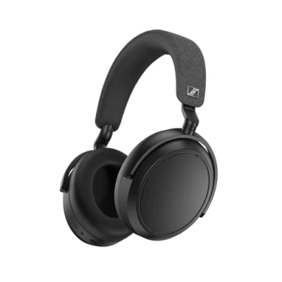 Abbildung von Sennheiser MOMENTUM 4 Wireless Kopfhörer mit Bluetooth adaptiver Geräuschunterdrückung für kristallklare Anrufe 60 Stunden Akkulaufzeit anpassbarer Klang, leicht und faltbar Schwarz