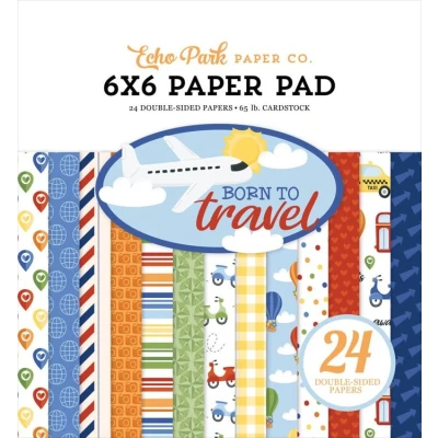 Abbildung von Echo Park Paper Born To Travel Papierblock, 15,2 x cm