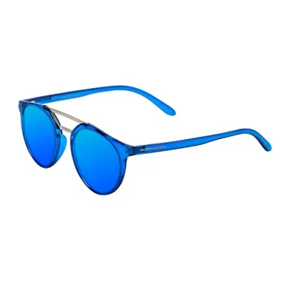 Abbildung von NORTHWEEK Unisex Erwachsene Kate Sonnenbrille, Mehrfarbig (Bright Blue/Black Polarized), 10.0