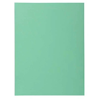 Abbildung von Exacompta 330021E 100er Pack Aktendeckel SUPER in Pastellfarben aus extra starkem Karton für DIN A4 ideal Archivierung 1 intensivgrün