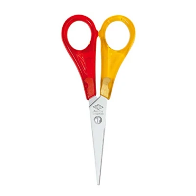 Abbildung von Wedo Bastelschere für Linkshänder spitz 13 cm farbig sortiert