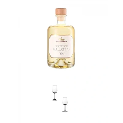 Abbildung von Steinhauser Bodensee Williams Willi No.1 0,5 Liter + Nosing Gläser Kelchglas Bugatti mit Eichstrich 2cl und 4cl 2 Stück