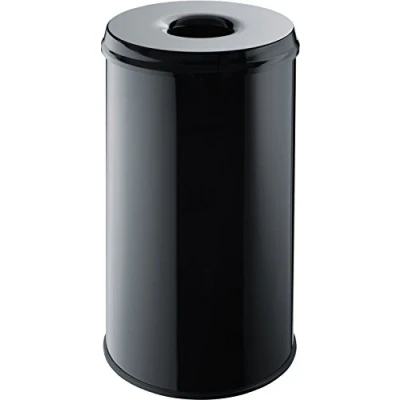 Abbildung von helit H2515895 Sicherheitspapierkorb mit Löschkopf „the guardian“ 50 Liter, schwarz