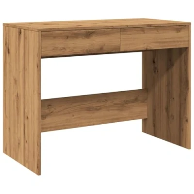 Abbildung von vidaXL Schreibtisch, Bürotisch mit Schubladen, Computertisch für Büro, Arbeitstisch Laptoptisch Büromöbel, Artisan Eiche Holzwerkstoff