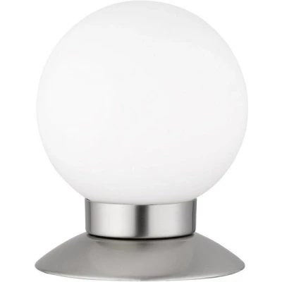 Abbildung von TRIO Leuchten LED Tischleuchte Princess, Dimmfunktion, fest integriert, Warmweiß, Kugelförmige Glas Tischlampe mit 4 fach TOUCH Dimmer
