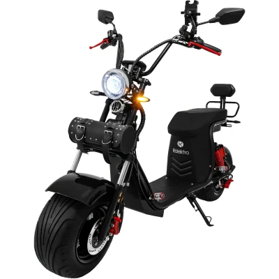 Abbildung von Rolektro E Motorroller &quot;E Chopper 45, 2 x 60V 25,6Ah Lithium Akku, 3000 Watt&quot;, bis zu 108 km Reichweite, mit USB Anschluss und integr. Alarmanlage