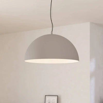 Abbildung von Eglo 900697 Hängeleuchte GAETANO 1 grau E27 1X40W H:150cm Ø53.5cm dimmbar