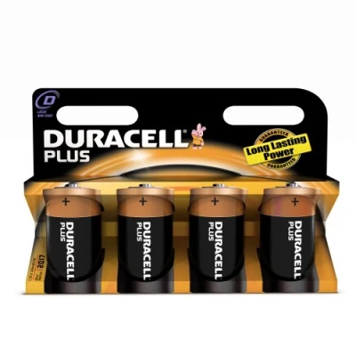 Abbildung von Duracell Batterie Plus Mono D (LR20) 1,5V im 4er Pack