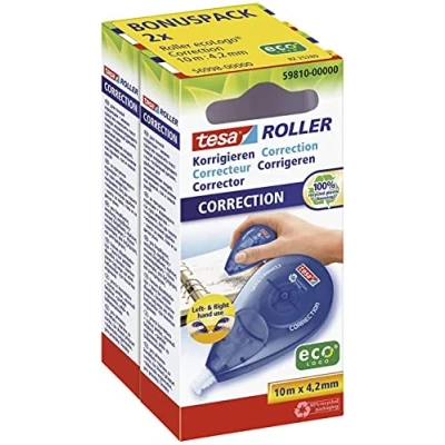 Abbildung von 5 x Tesa Korrekturroller ecoLogo 4,2mmx10m Left&amp;Right 2 Stück