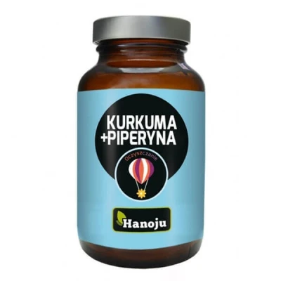 Abbildung von Hanoju Kurkuma &amp; Schwarzer Pfeffer Kapseln 90 Stück Curcuminoide Hochdosiert