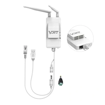 Abbildung von VONETS 5GHz Industrieller Mini WLAN Router Bridge Repeater, LAN zu Adapter, Wireless Konvertiert RJ45 Anschluss auf Wireless, 2 Externe Antennens, VAP11S 5G mit intelligentem Kühlgebläse