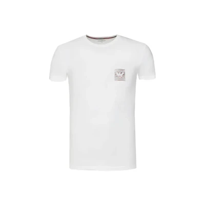 Abbildung von Emporio Armani Sleeve CREW NECK Unterhemd/shirt, Herren, Größe: Large, Brilliant white