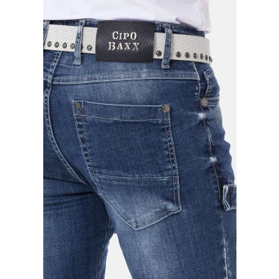 Abbildung von Cipo &amp; Baxx Jeans Slim Fit, Herren, Größe: 31x32, Blue