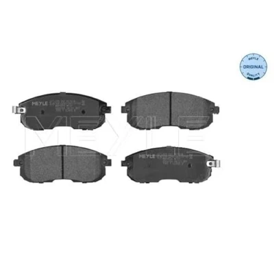 Abbildung von MEYLE 025 242 8016/W Bremsbelagsatz ORIGINAL Quality Vorderachse mit akustischer Verschleißwarnung Anti Quietsch Blech NISSAN: Juke