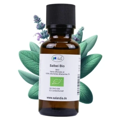 Abbildung von Sala Salbeiöl Aroma ätherisches Öl naturrein BIO zum Verzehr 30 ml