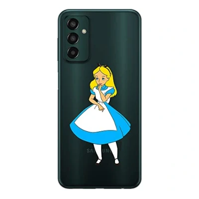 Abbildung von ERT GROUP Handyhülle für Samsung M13 4G Original und offiziell Lizenziertes Disney Muster Alice 010 optimal an die Form des Handy angepasst, teilweise transparent