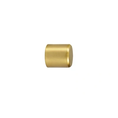 Abbildung von iso design Messing Matt Endstück Kappe für 12 mm Gardinenstangen Set 2