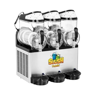 Abbildung von Royal Catering Slush Maker 3 x 10 L Eismaschine Slushmaschine Ice Softeis Slusheis LED, Polycarbonat (BPA frei)