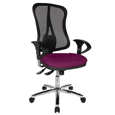 Abbildung von Topstar Bürostuhl Head Point SY Deluxe inkl. höhenverstellbaren Armlehnen lila/schwarz
