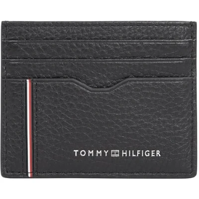 Abbildung von Tommy Hilfiger Herren Kartenetui Corp Holder aus Leder, Schwarz (Black), Einheitsgröße