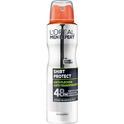 Abbildung von L&#039;Oréal Men Expert Körperpflege, Anti Flecken Deospray für Männer mit intensiv belebendem Duft bis zu 48 Stunden Frische, Shirt Control, 6 x 150 ml