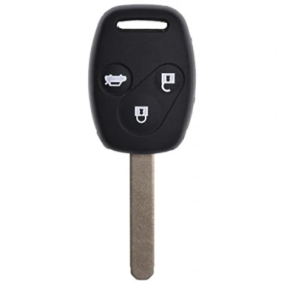 Abbildung von Soft Case Schutz Hülle Auto Schlüssel Schwarz für Honda Accord Civic Jazz FR V CR 3 Tasten