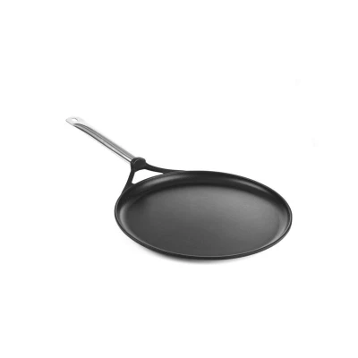 Abbildung von HENDI Crepes Pfanne Aluminiumguss ø 32 x 2 cm Boden: 26 Antihaftbeschichtung bis 250 C Titanium Schicht, Gastro Profi
