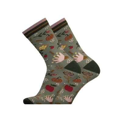 Abbildung von Uphillsport 2ER PACK Autumn Garden Socken, Größe: 35 38, Green