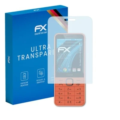 Abbildung von atFoliX Schutzfolie kompatibel mit Nokia 215 4G 2024 Folie, ultraklare FX Displayschutzfolie (3X)