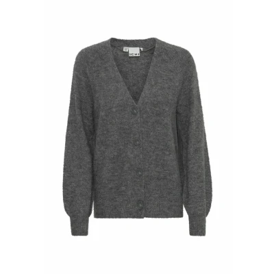 Abbildung von ICHI Ihkamara Strickjacke, Damen, Größe: Small, Dark grey melange