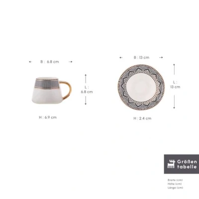 Abbildung von Karaca Kaffeeservice Globe für 6 Personen, 80 ml