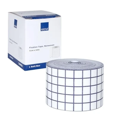 Abbildung von ABENA Fixierpflaster 5 cm x 10 m, Rolle, Weiss, Wundpflaster, Rollenpflaster, Heftpflaster, Pflasterrolle, Wundverband, Klebepflaster, Medizinisches Klebeband, Wundkleber Pflaster, Medical tape