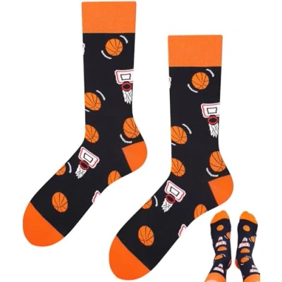 Abbildung von TODO Lustige Basketball Socken Damen und Herren, Motiv 39 42
