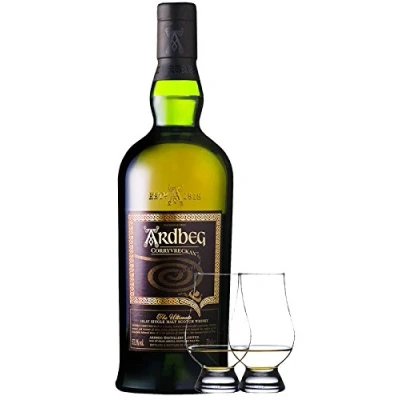 Abbildung von Ardbeg Corryvreckan Islay Single Malt Whisky 0,7 Liter + 2 Glencairn Gläser