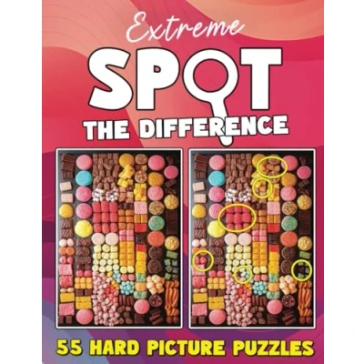 Abbildung von Extreme Spot the Difference for Adults: 55 Hard Picture Puzzles with 550 Differences to Find (Spot Adults : Large Print in Full Color)