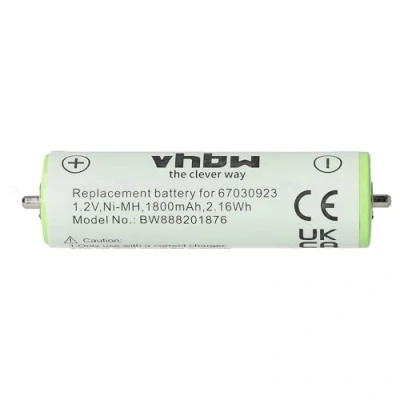 Abbildung von vhbw Akku kompatibel mit Braun TriControl 4739, 4746, 4747, 4776 (Typ 5716) Rasierer Haarschneider (1800mAh, 1,2V, NiMH)
