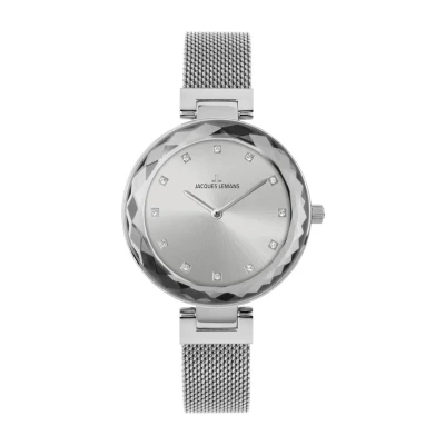 Abbildung von Jacques Lemans Milano Uhr, Damen, Größe: One Size, Crystal silver