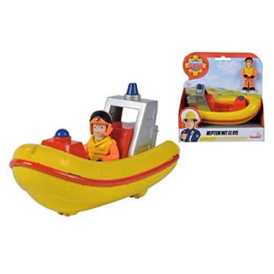 Abbildung von Feuerwehrmann Sam Boot Neptune mit Elvis Figur