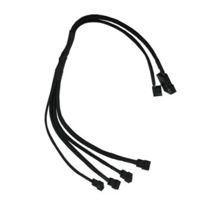 Abbildung von Gelid Solutions CA PWM 03 Internal 0.43 m 4 x pin Black Electrical Cable (Male/Female, PWM, + Molex (4 pin), Right, Black)