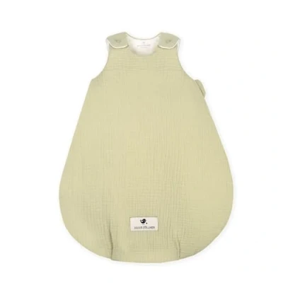 Abbildung von Julius Zöllner Babyschlafsack gefüttert Musselin 2,5 TOG Gr. 56/62 100% Baumwollmusselin Oeko TEX Standard 100 Lime