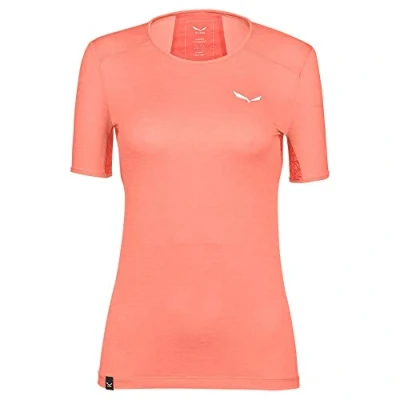 Abbildung von Salewa Damen Puez Graphic 2 Dry W S/S Tee T Shirt, Lantana Pink Melange, S EU