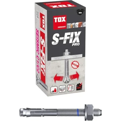 Abbildung von TOX 4010211 Bolzenanker M S Fix Pro M8 x 95/29 mm, 50 Stück, 04010211, Verzinkt