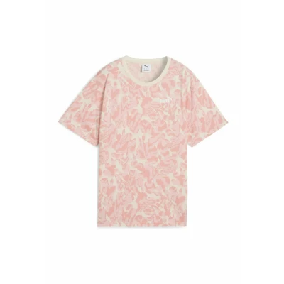 Abbildung von ESS NATURE 2.0 Relaxed AOP T Shirt Damen PUMA Alpine Snow White