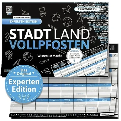 Abbildung von DENKRIESEN Spiel STADT LAND VOLLPFOSTEN® EXPERTEN EDITION &quot;Wissen...