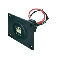 Abbildung von PRO CAR 67322501 KFZ Ladekabel für Handys 12 V to 5V, 24 5 VV USB A 2 mit Schraubensatz schwarz