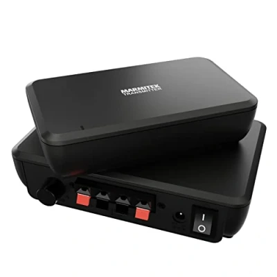 Abbildung von Marmitek Audiosender für Lautsprecher Surround Anywhere 221 Digitale Latenzfreie Übertragung drahtloser Anschluss schliessen Sie Zwei drahtlos an