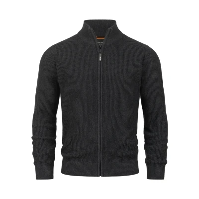 Abbildung von Indicode Jeans Inlayton Strickjacke, Herren, Größe: Small, Raven
