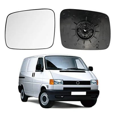 Abbildung von Spiegelglas Ersatz für VW T4 1990 2004, Außenspiegel Glas Asphärisch, Verstellbar Geeignet Keine Heizfunktion, Umkehrlinse Rückfahrglas Spiegel (Links)